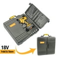 thumbnail image 3 of MasterSpec Ensemble de 92 Pcs d'Outils Électriques 18 V Sans Fil pour Perceuse-Marteau, Vis, Bits à Rabat et Douilles, 3 of 13