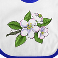 thumbnail image 4 of Inktastic Beautiful Apple Blossom Flowers on Branch Boys or Girls Baby Bib, 4 of 4