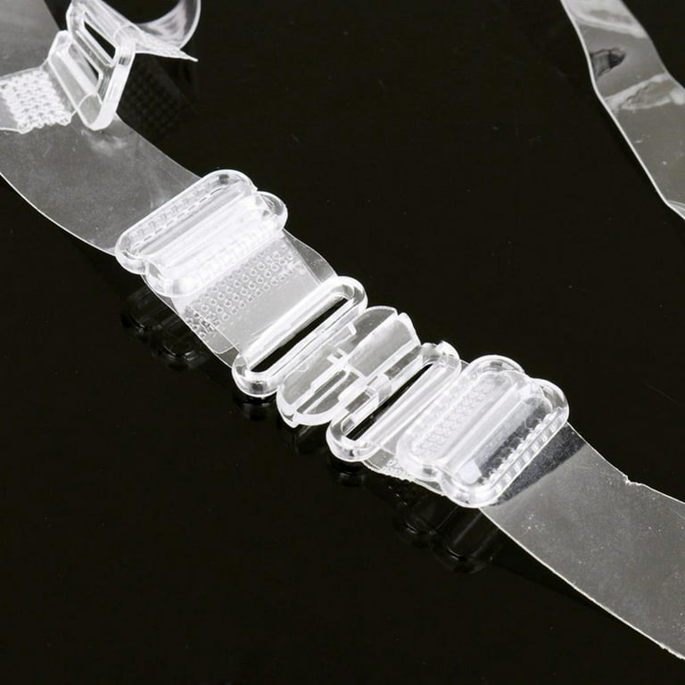 Transparent Clear Invisible Removable Shoulder Straps & Back Strap Plunge  Bra