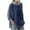 Navy, variant on Rutainlusire Women Tops Women's Solid Round-Neck Loose 3/4 Sleeve T-Shirt Pullover Tops