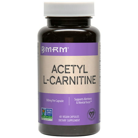 MRM, Acetyl L-Carnitine, 500 mg, 60 Vegan Capsules(pack of