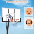 thumbnail image 2 of Adjustable Basketball Hoop System - 5.2 to 10 FT Crank Lift Goal with 47 Inch Impact Resistant Backboard for Driveway and Poolside Use, 2 of 8