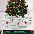 thumbnail image 6 of FMSHPON Watercolor Flamingo Pattern Xmas Christmas Tree Skirt Stand Mat for Holiday Party Decoration Indoor Outdoor 36 inches, 6 of 6