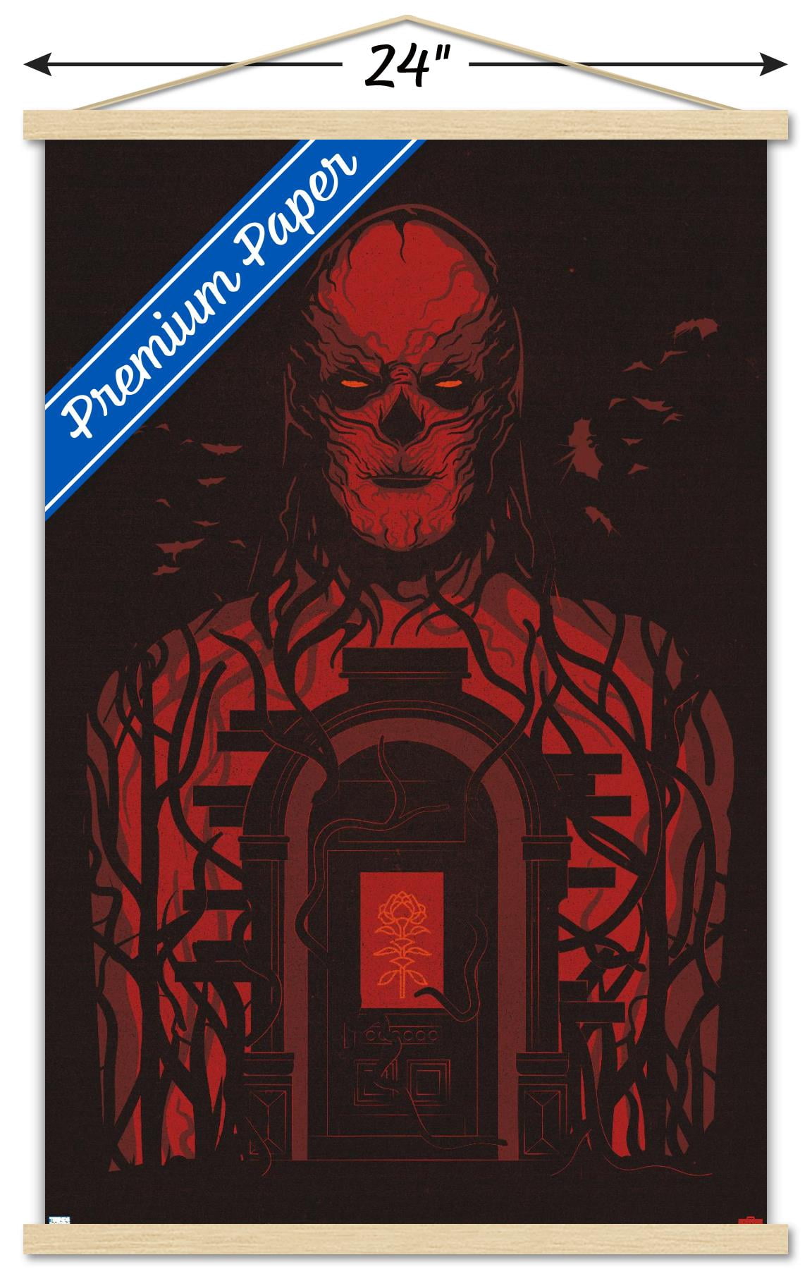 Netflix Stranger Things: Season 4 - Vecna Door Wall Poster with Magnetic Frame, 22.375" x 34"