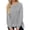Grey, variant on Tanghaowl Women Sweatshirt Casual Crewneck Sweatshirt Long Sleeve Pullover Soft Comfortable Stretchy Tops for Everyday Outfit Black S