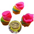 thumbnail image 3 of Star 10 Uds molde para pastel corazón estrella forma de rosa utensilios para hornear silicona Muffin Chocolate tazas para hornear para Cocina, 3 of 5