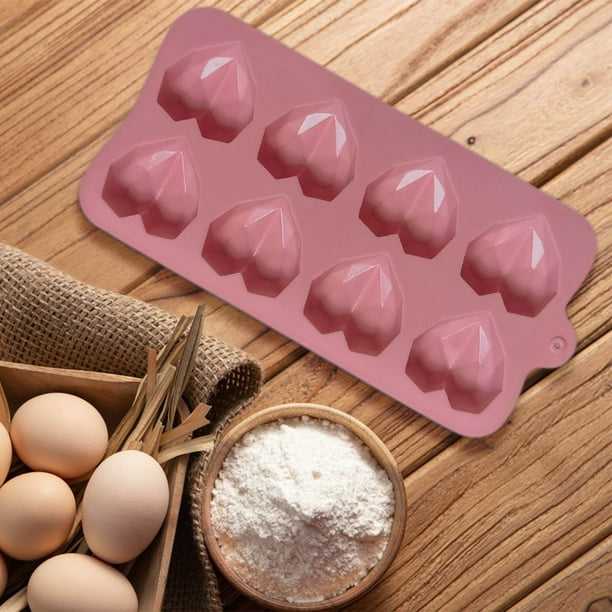 Savings Diamond Heart Shaped Chocolate Mold Holes,3D Heart