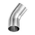 thumbnail image 1 of Codo Uxcell OD 2.5" 45° de acero inoxidable 304 para sistema de escape modificado, 1 of 1