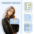 thumbnail image 4 of TOPEAST Makeup Bag for Women Teen Girls - Birthday Gifts for 7 8 9 10 11 12 Year Old Girls, Cosmetic Bag Initial Toiletry Pouch (White A), 4 of 7