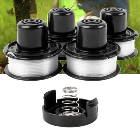 Kit de 4 carretes compatibles con la desbrozadora Black&Decker RS-136 ST4000/ST4500