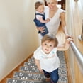 thumbnail image 2 of Paw Collection Contemporary, Cozy, Vibrant and Soft Stair Tread Mats & Rugs, 9'' x 28'', 2 of 6