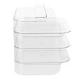 thumbnail image 2 of 1Pack Compact Multi-layer Structure Food Rack White Plastic Storage for Restaurant Use, 2 of 6