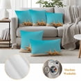 thumbnail image 6 of Coastal Starfish Outdoor Waterproof Pillow Covers, Modern Simple Ocean Nautical Beach Decorative Rectangle Throw Pillowcase Sofa Cushion Sham for Patio/Couch/Chair, 20"x12" 2 Pack, 6 of 8