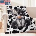 thumbnail image 3 of Cute Cow Blanket Gifts for Women Cow Gifts for Cows Lovers Soft Flannel Cows Throw Blanket for Kids Adults, 3 of 7