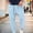 Sky Blue, variant on Tsivenald Men's Pants with Elastic Waist Drawstring Drop Crotch Harem Cut Cuffed Ankle Relaxed Fit Soft Lightweight Daily Casual Trousers for Men