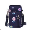thumbnail image 1 of Factory Direct Crossbody Mobile Phone Bag Vertical Fabric Mini Small Bag Wrist Arm Mobile Phone Bag Three-Layer Coin Wallet, 1 of 7