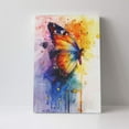 thumbnail image 4 of 16x24 inch Oil Paintings On Canvas Wall Art Watercolor Flying Butterfly,Rustic Room Decor Bedroom Accessory,Funny Flying Butterfly Decor Painting Canvas,Cafes,Bar,Restaurant,Door Decor Gifts, 4 of 6