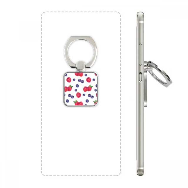 blueberry strawberry fruit illustration pattern square cell ph stand holder bracket universal support