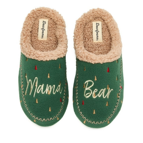 Dearfoams Women's Mama Bear Clog Slipper