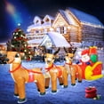 thumbnail image 3 of Santa Claus Inflable DomKom en Trineo de 12 pies con 3 Renos, 3 of 6