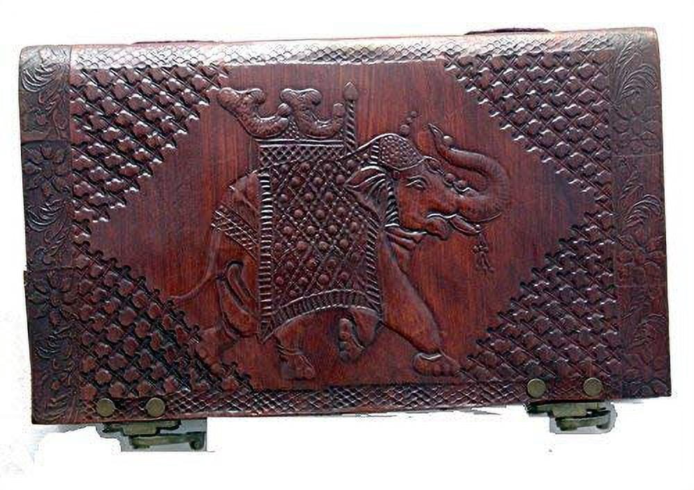 Purpledip Handmade Rollable Leather Journal & Travel Case - Vintage 7x5 Inch Diary With 92 Pages