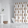 thumbnail image 2 of White Highland Cow Floral Pattern Shower Curtain 72"x72" ,Bathroom Decorative Shower Curtains Set with 12 Hooks,Modern Waterproof Washable Shower Curtain, 2 of 6