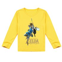 Children's The Legend of Zelda Breathable Cotton Long Sleeve T-shirt, Perfect Spring-Autumn Top