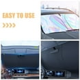 thumbnail image 2 of Miangastore Car Sun Shade Cover Window Blind Windshield Shade Car Reflective Visor 140x70cm, 2 of 8