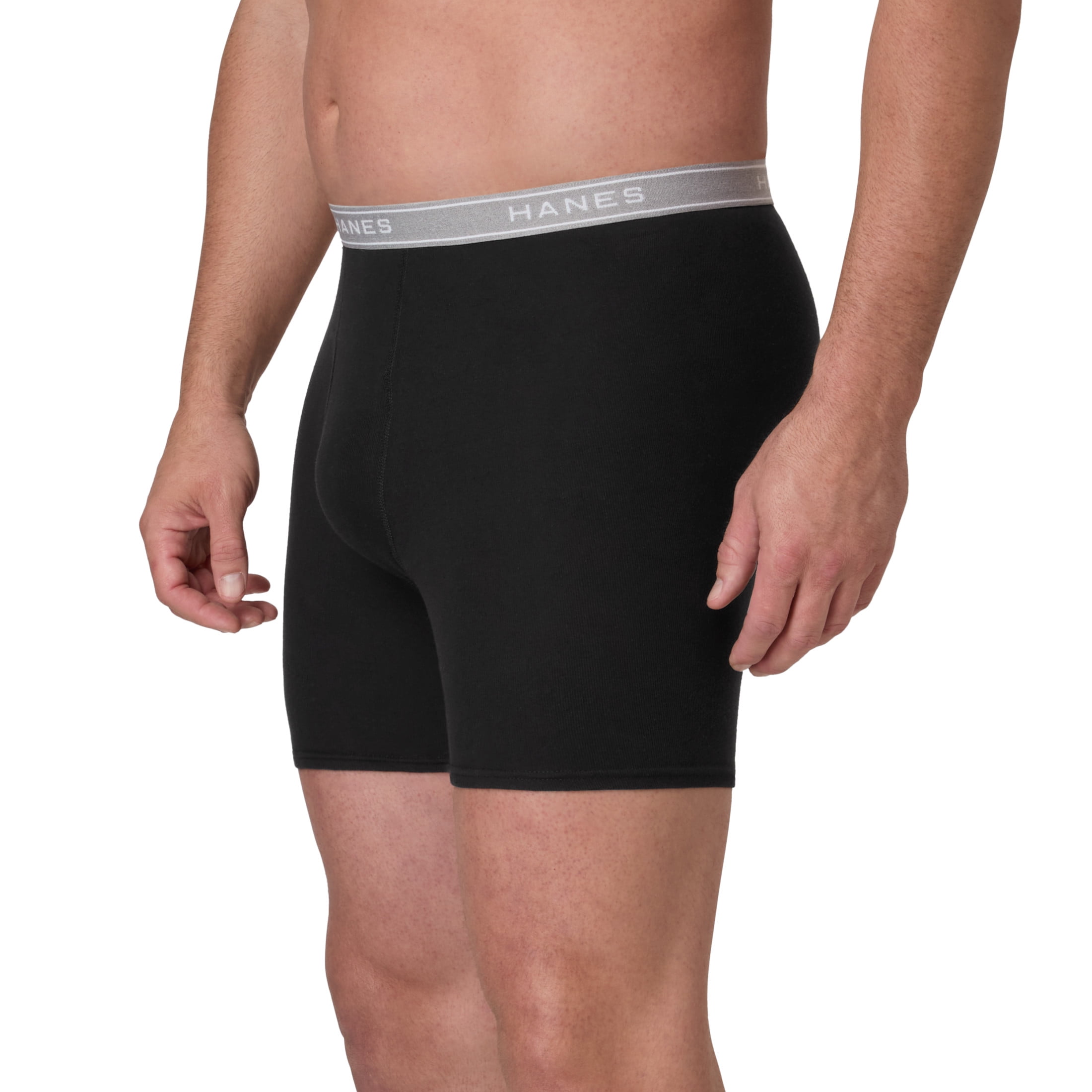 Hanes Big Man Underwear, Boxer Brief Underwear Pack, Cotton, 3-Pack (Big & Tall Sizes)