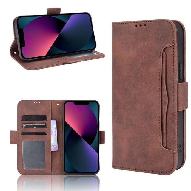 Funda Tipo Billetera GANGXUN para iPhone 13 Mini – Tapa Flip con Tarjetero