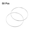 thumbnail image 3 of 50Pack 38mm Brass Hollow Circle Bezel Round Linking Rings(Bright Silver), 3 of 4