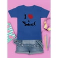 thumbnail image 3 of I Love Sharks T-Shirt Juniors -Smartprints Designs,  x-Small, 3 of 4