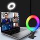 thumbnail image 5 of 10 colores RGB Selfie de luz para la fotografía en Directo Streaming 6 pulgadas Baoblaze anillo de luz selfie, 5 of 8