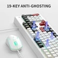 thumbnail image 5 of MageGee Creamy Keyboard,K2 Keyboard Wired RGB Backlit 104 Keys Waterproof Ergonomic Keyboards,PC for PC/loptop/MAC, 5 of 8
