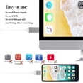 thumbnail image 4 of [Apple MFi Certified] Lightning to Adapter for Phone to TV,Compatible with iPhone,iPad, Sync Screen Connector Directly Connect on HDTV/Monitor/P, 4 of 5