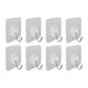 thumbnail image 3 of 10 ganchos adhesivos para pared de cocina, transparentes, reutilizables, sin costuras, impermeables, autoadhesivos para baño y cocina, 3 of 10