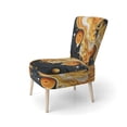 thumbnail image 3 of Designart « Orange Black Minimalism Flowing euphony » Fauteuil d'Appoint Rembourré Orange Minimalism - Fauteuil Moderne pour Chambre, 3 of 7