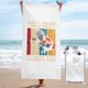 thumbnail image 1 of Y pienso para mí mismo qué maravillosa soldadura Divertida toalla de playa de soldadura Toallas de baño de microfibra Manta de playa suave para desfile Natación Yoga Mujeres Hombres, 1 of 4