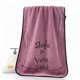 thumbnail image 2 of Microfiber Towel Face Towel Set for Bathroom 2Pack, 27.5inch x55inch Quick Drying Microfiber Coral Velvet Absorbent Purple, 2 of 5