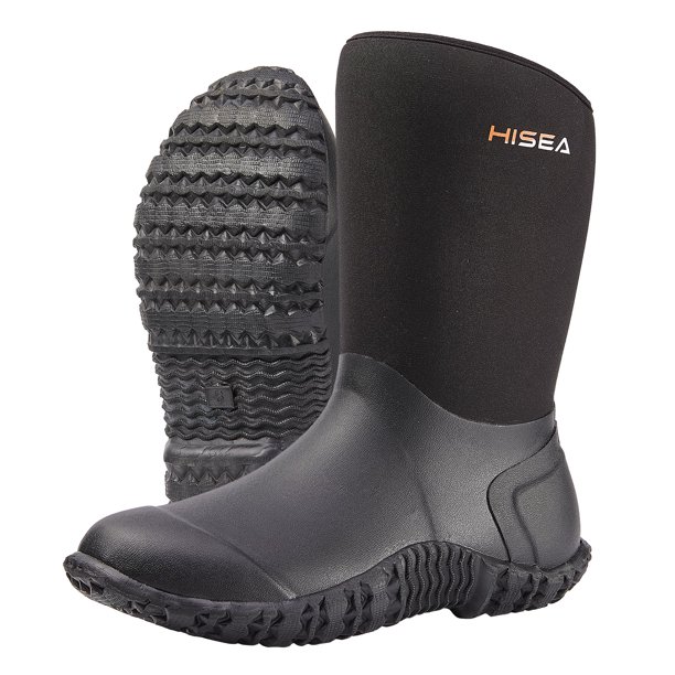 HISEA Women's Rubber Garden Boots Waterproof Insulated Yard Gardening