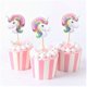 thumbnail image 1 of 24 adornos para cupcakes de unicornio rosa, Halloween, cumpleaños, eventos, fiestas, favores para niños y adultos, accesorios para cupcakes, suministros de decoración, (servir 24) Topstuffsz 729098186808, 1 of 1