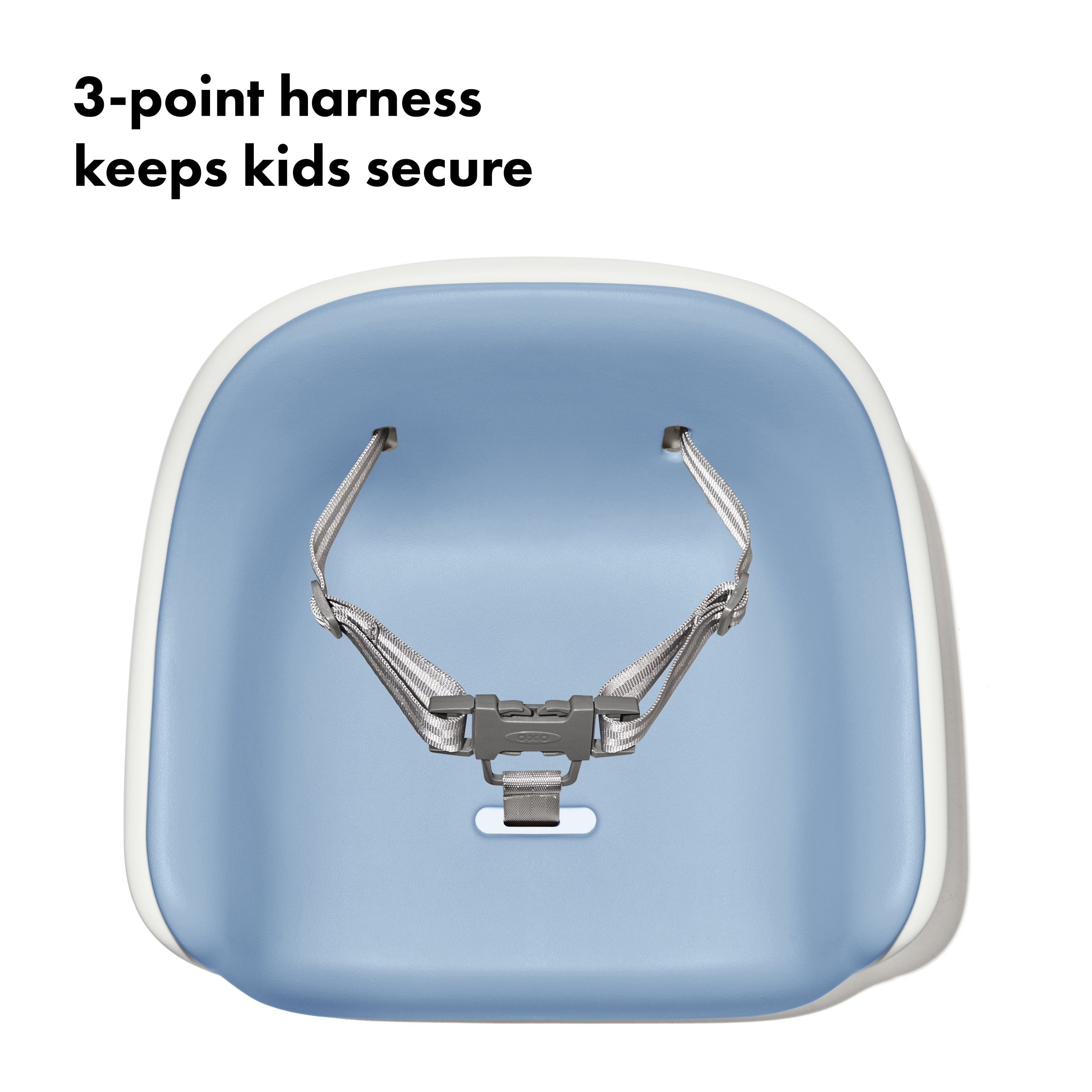 OXO Tot Nest Booster Seat with Straps, Dusk, for Toddlers Ages 1-3 Years