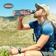 thumbnail image 6 of Yayeee 33oz Insulated Water Bottle Double Wall Stainless Steel with Flip Straw Lid, Christmas Themed Leaves, 6 of 7