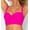 Fuschia Sizzle, variant on Women's Smart and Sexy SA625 Longline Underwire Bikini Swim Top (Pearl Dot 42D)