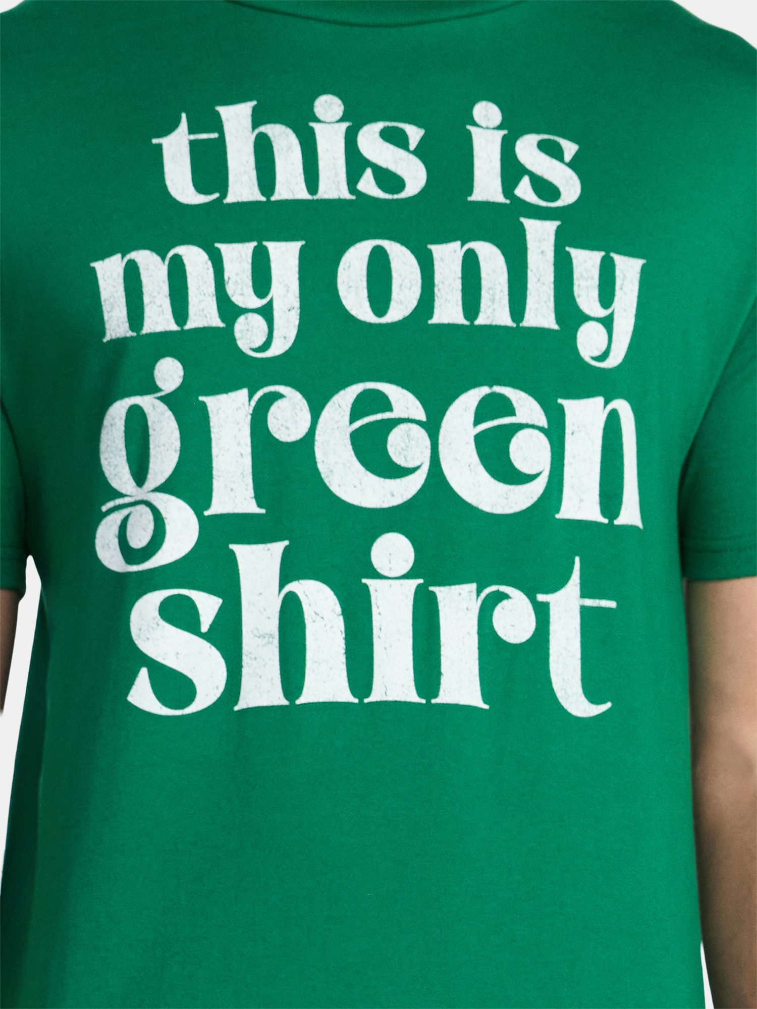 Saint Patrick's Day Men's Green Shirt Smooth Graphic Tee by Way to Celebrate, Sizes XS-5XL