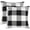 Black & White, variant on Set of 2 Christmas Buffalo Check Plaid Throw Pillow Covers Cushion Case Polyester for Farmhouse Home Decor Red and Black, 18 x 18 Inches