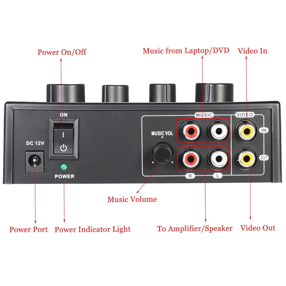 Sound Mixer,Sound Dual Mic With Cable Amplifier 2 Channel Cable N-1 Color Lanru Hxber Simbae Sound Sound Audio Amplifier 2 Mic Audio Amplifier 2 Channel With Buzhi