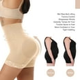 thumbnail image 3 of Qric Womens Butt Lifter Padded Lace Panties High Wasit Seamless Hip Enahncer Boyshort Control Underwear Shapewear, 3 of 6