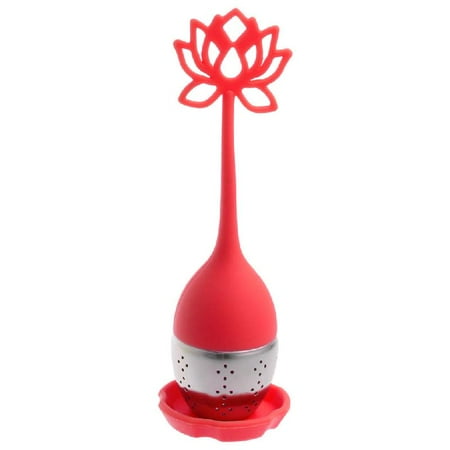 

SEFUONI Silicone Lotus Loose Tea Infuser Stainless Steel Filter Diffuser Strainer Gifts