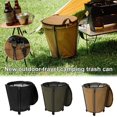 thumbnail image 3 of ZHOSXRC Collapsible Trash Can Camping,20L Outdoor Trash Can,Foldable Recycle Bin with Lid,Car Garbage Can,Reusable Outdoor Trash Garden Yard Trash Bag Leaf Bag Children Toy Bin, 3 of 7